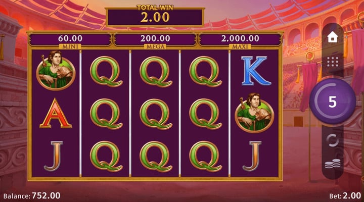 Arena of Gold Slot Screenshot